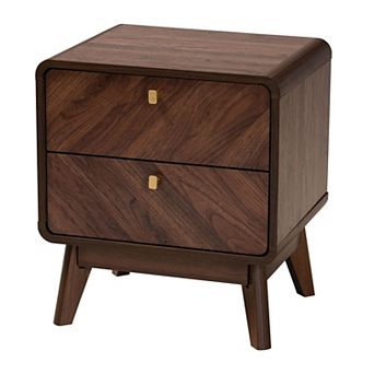 Baxton Studio Markell 2-Drawer Nightstand