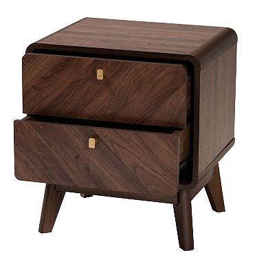 Baxton Studio Markell 2-Drawer Nightstand