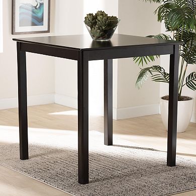 Baxton Studio Lenoir Counter Height Square Pub Table