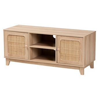 Baxton Studio Elsbeth 60-inch TV Stand with Storage Doors