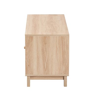Baxton Studio Elsbeth 60-inch TV Stand with Storage Doors