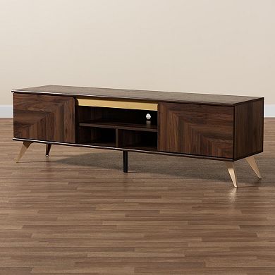 Baxton Studio Graceland 60-inch TV Stand with Storage