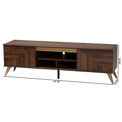 Baxton Studio Graceland 60-inch TV Stand with Storage