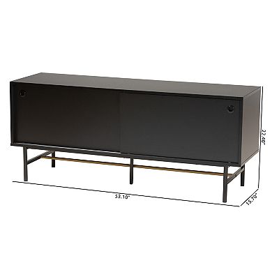 Baxton Studio Truett Modern TV Stand with Storage