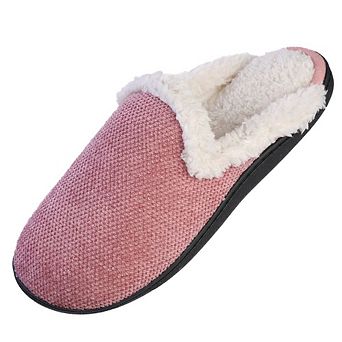 Roxoni Women’s Memory Foam Knit Sweater Clog Slippers