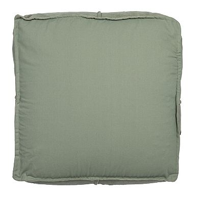 Hello Honey Square Cotton Velvet Pouf Seat