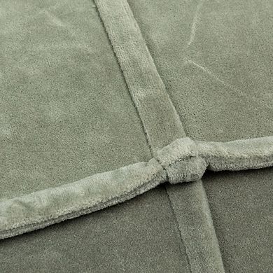 Hello Honey Square Cotton Velvet Pouf Seat