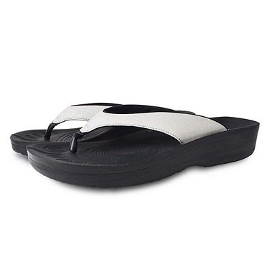 Aerothotic Crystal Mist Women's Cushioned Arch Support Flip Flop Sandals