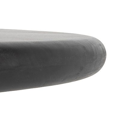 Hello Honey Round Mango Wood Coffee Table with Stacked End Grain Base