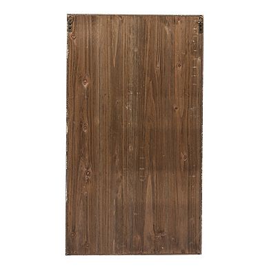 Hello Honey Antique White Wood Wall Cabinet with 3 Shelves