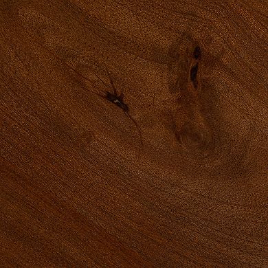 Hello Honey Round Mango Wood Bulbed Pedestal Coffee Table