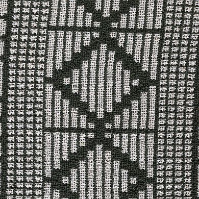Hello Honey Soft Recycled Cotton Blend Throw with Diamond Pattern
