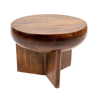Hello Honey Semi-Sphere Mango Wood Coffee Table with Solid Legs