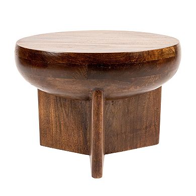 Hello Honey Semi-Sphere Mango Wood Coffee Table with Solid Legs
