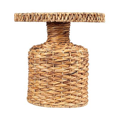 Hello Honey Hand-Woven Water Hyacinth Table