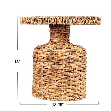 Hello Honey Hand-Woven Water Hyacinth Table