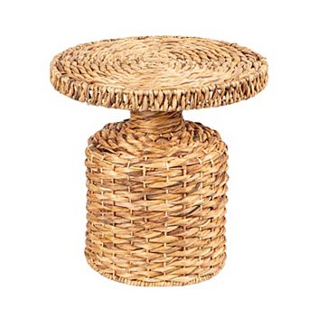 Hello Honey Hand-Woven Water Hyacinth Table