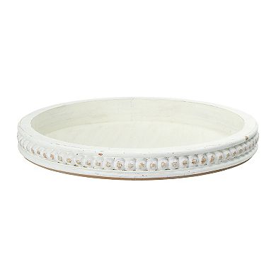 Hello Honey Round Decorative Wood Tray