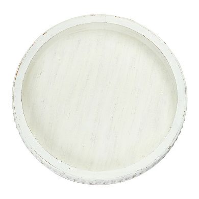 Hello Honey Round Decorative Wood Tray