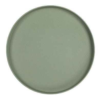 Hello Honey Metal Round Table with Sculptural Silhouette, Sage Green