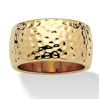Gold-Plated Hammered-Style Band 11mm
