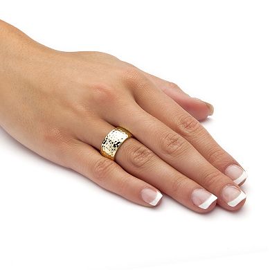 Gold-Plated Hammered-Style Band 11mm