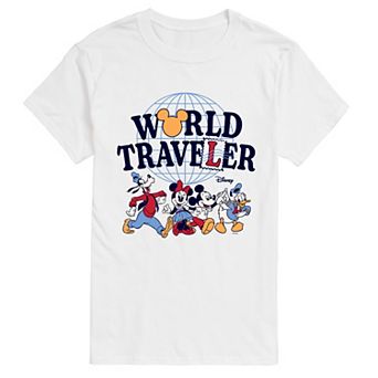Big & Tall Disney Mickey Mouse & Friends World Traveler Graphic Tee