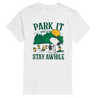 Big & Tall Peanuts Beagle Scouts Park It & Stay Awhile Graphic Tee