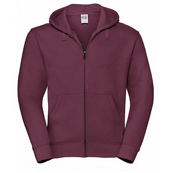 Russell Mens Authentic Full Zip Hooded Sweatshirt / Hoodie