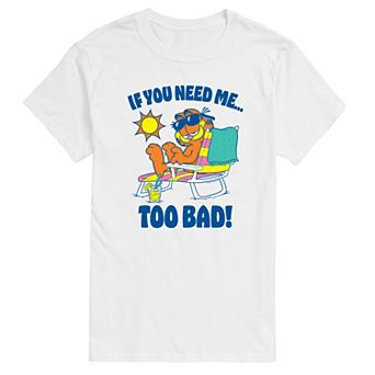 Big & Tall Garfield "If You Need Me…Too Bad!" Graphic Tee