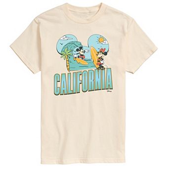 Men's Disney's Mickey & Minnie Mouse California Surf Graphic Tee
