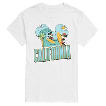 Men's Disney's Mickey & Minnie Mouse California Surf Graphic Tee