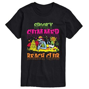 Men's Disney's The Nightmare Before Christmas Spooky Summer Beach Club Graphic Tee