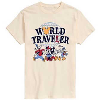 Men's Disney's Mickey & Friends World Traveler Graphic Tee