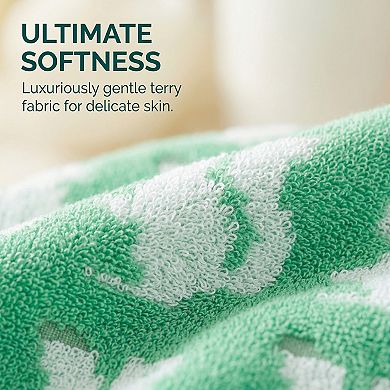 Animal Pattern Cotton Hand Towel Cute Cartoon Jacquard Soft Absorbent Towel for Home Decor 13" x 29"