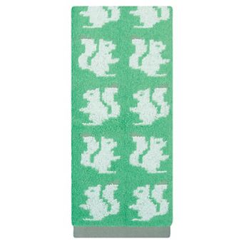 Animal Pattern Cotton Hand Towel Cute Cartoon Jacquard Soft Absorbent Towel for Home Decor 13" x 29"