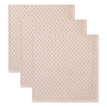 Microfiber Dish Cloth for Washing Dishes, Solid Cloths with Poly Scour Side Popcorn Texture 12" x12"