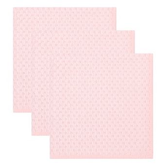 Microfiber Dish Cloth for Washing Dishes, Solid Cloths with Poly Scour Side Popcorn Texture 12" x12"