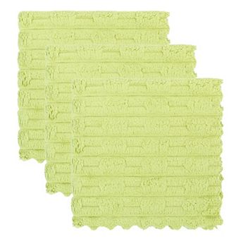 Microfiber Cleaning Cloth Solid Streak Free Glass Mirror Cloths Lint Free Dish Cloths Pack 3 12"x12"