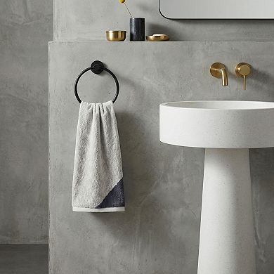 2 Pack Pure Cotton Hand Towels, Soft Absorbent Towel for Bathroom Block Decorative Towel Set 13"x29"