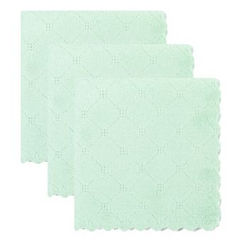 3 Pack Kitchen Dish Cloths, Absorbent Microfiber Cleaning Streak-Free Towels 10" x 10"