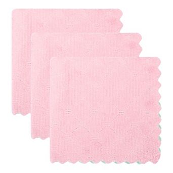 3 Pack Kitchen Dish Cloths, Absorbent Microfiber Cleaning Streak-Free Towels 10" x 10"