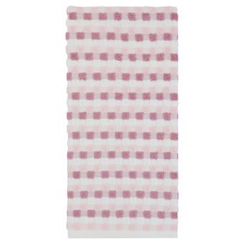 Checkered Plaid Cotton Hand Towel 29x13 in 3D Jacquard Soft Absorbent Towel for Home