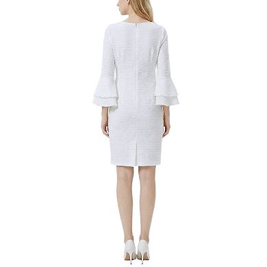 Long Sleeve Dress With Bell Cuffs