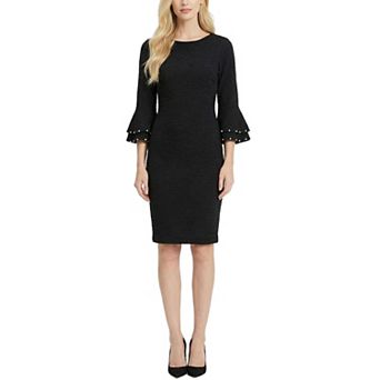Long Sleeve Dress With Bell Cuffs