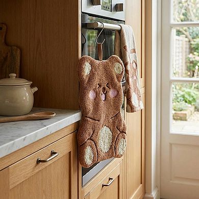 3 Pack Coral Fleece Hanging Hand Towels Soft Absorbent Kitchen Bathroom Hand Towels