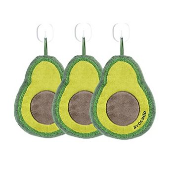 3 Pack Hanging Hand Towels Cute Fruit Shape Kitchen Bathroom Quick Dry Decorative Cleaning Towels
