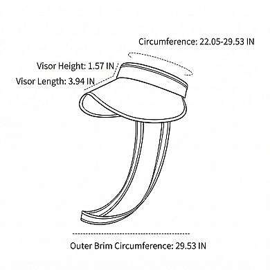 Womens Sun Visor Hat Lightweight Foldable Outdoor Beach Travel Sun Hat