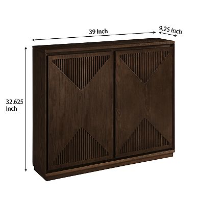 Mid Century Modern V-shape Storage Cabinet