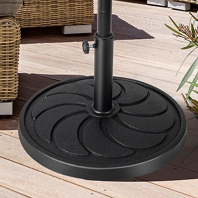 40LBS 21.5Inch Round Outdoor Umbrella Base